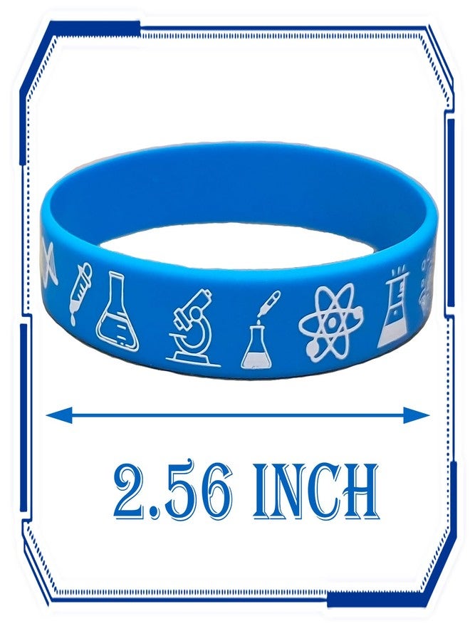 ATSMOICY 24 Science Rubber Silicones Wristbands Future Mad Scientist Natural Science Arts Birthday Party Favors Decorations - Image 2